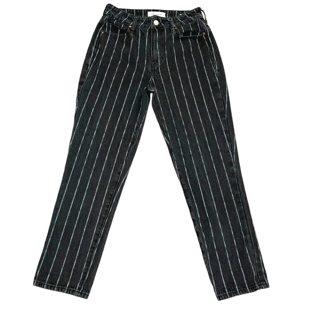 PacSun Pacific Sunwear Striped Mom Jeans High Rise Size 25